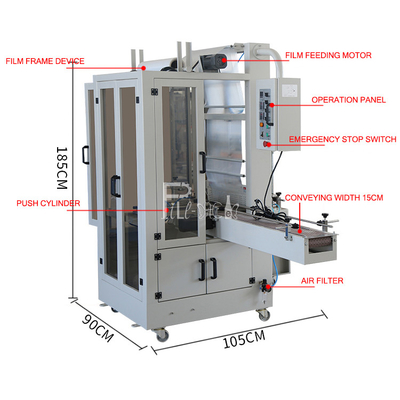 Tam Otomatik L Tipi PET Maden Suyu bira içecek Şişesi Can PE Film Shrink Ambalaj Paketleme Makinesi Ekipmanları
