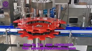 2211 J118 Split Tip Cam Şişe Vakumlu Dolum ve Yandan Çekmeli Kapak Kapatma Makinası