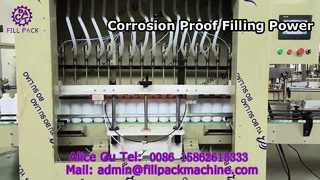 2115 J66 Düz Hatlı 16 İstasyonlu Otomatik Korozyon Önleyici Dolum Makinesi