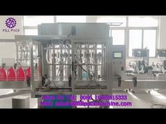 2159 M10 Lineer Split Tip Pistonlu Sıvı Deterjan 6 İstasyonlu Dolum, Kapak Kapatma ve Etiketleme Ürünü