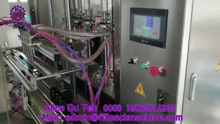 2345 J18 Servo Pistonlu Pompa 6 Kafalı Dolum Makinesi