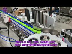 2164 M4 Teneke Kapaklı Cam Şişe Otomatik Döner Tabla Kendinden Yapışkanlı Haftalık Etiketleme Makinesi