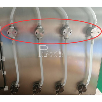 Yarı Otomatik Stand Up Poşet Su Dolum Makinesi Masaüstü 10 Nozul Suyu Süt