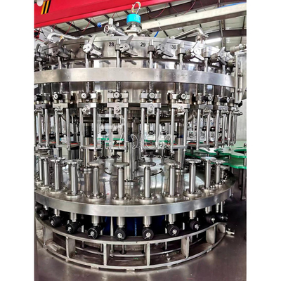 3 1 Monoblok Cam Şişe Gazlı İçecek Dolum Makinesi Çekme Halkası Kapaklı Soda Su Dolum Ekipmanı