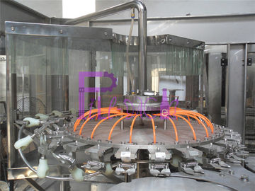 Rice Şarap Cam Şişe Dolum Makinesi Sanayi 3 - in - 1 Sıcak Dolum Hattı