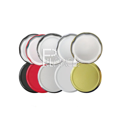 38mm 43mm Meyve Suyu Cam Şişe Kapakları Kapak 48mm 53mm 58mm Teneke Metal Vidalı Kapak