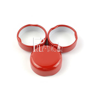 38mm 43mm Meyve Suyu Cam Şişe Kapakları Kapak 48mm 53mm 58mm Teneke Metal Vidalı Kapak