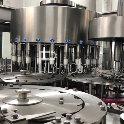 2L Monoblok Su Durulama Dolum Kapatma Makinesi PET Şişe Saf İçme 0.5Mpa