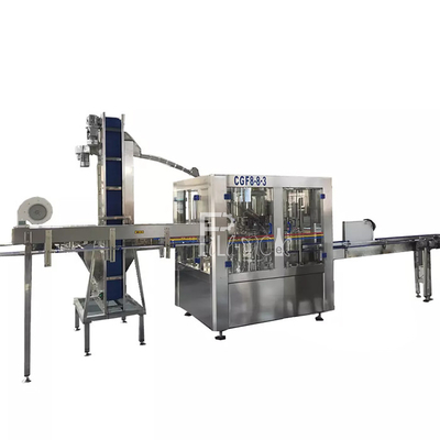 2L Monoblok Su Durulama Dolum Kapatma Makinesi PET Şişe Saf İçme 0.5Mpa