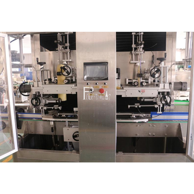 Tam Otomatik Shrink Sleeve Etiketleme Makinesi Buharlı Shrinkli Gövde İçin Çift Kafa