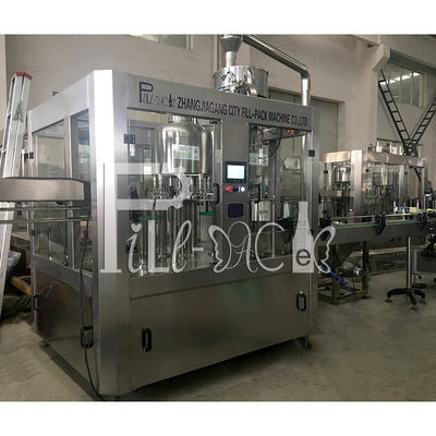 Otomatik PET Küçük Şişe Su Dolum Ekipmanları 3'ü 1 Arada / Monoblok Aspetik 2000ml