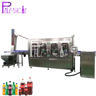 Antiseptik Sterilize Dolum Makinesi PET Gazlı İçecek / Gaz Su Monoblok