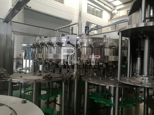 Antiseptik Sterilize Dolum Makinesi PET Gazlı İçecek / Gaz Su Monoblok