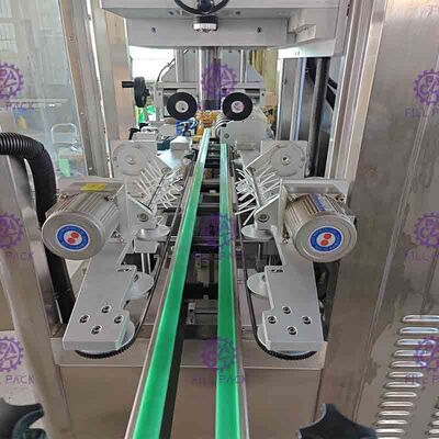 Otomatik Tek kafa Kol etiketleme makinesi 150BPM 250BPM, shrink tünelli