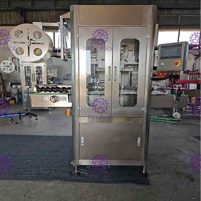 Otomatik Tek kafa Kol etiketleme makinesi 150BPM 250BPM, shrink tünelli