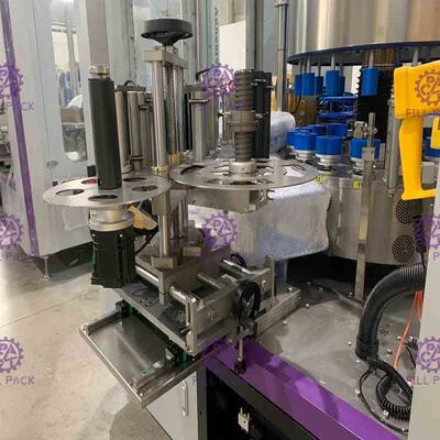 Şampanya Cam Şişe Etiketleme Makinası Endüstriyel Manuel Etiket Makinası