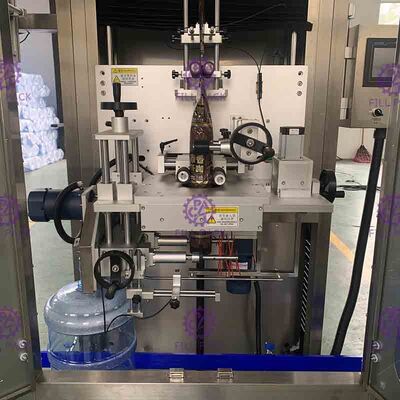 Tek Kafa Boyun Etiketleme Galon Etiketleme Makinesi Tam Otomasyon 300BPM