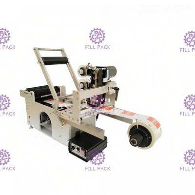 Tarih kodlama yazıcılı etiket etiketleri için yarı otomatik Şişe Etiketleme Makinesi