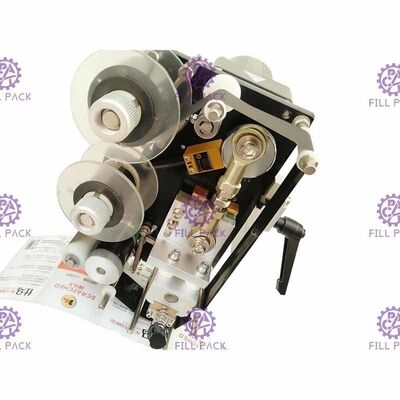 Tarih kodlama yazıcılı etiket etiketleri için yarı otomatik Şişe Etiketleme Makinesi