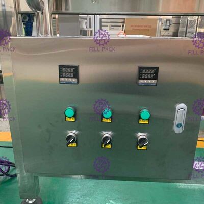 SUS304 Sıcak Dolum Sleeve Etiketleme Makinesi Hareketli With Wheels Shrink