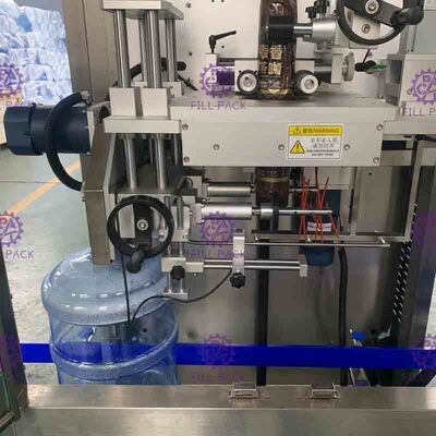 0-50BPM Paslanmaz Çelik Galon Şişesi Etiketleme Makinesi PLC Kontrolü