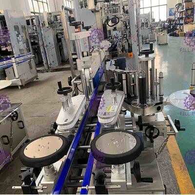 Paslanmaz Çelik Şişe Yapışkanlı Etiketleme Makinesi PLC Kontrollü Sistem