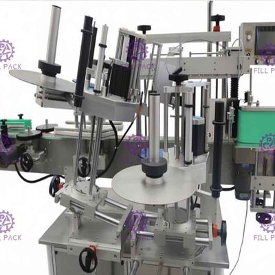 Cam Bira Şişesi İçin Çift Taraflı Etiket Etiketleme Makinesi Doğruluk +/- 1mm