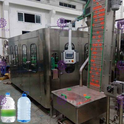 Monoblok Tam Otomatik Su Şişeleme Makinesi 3-10L Şişe 3 1 8 Başlı