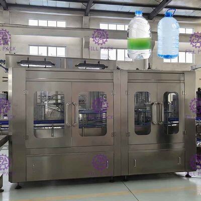 3L / 5L / 10L Maden Suyu Plastik Şişe 2 In 1 Şişeleme Ekipmanları / Bitki / Makine / Sistem / Hat