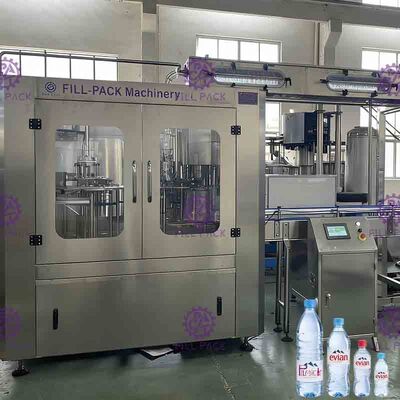 Otomatik İçme Suyu Dolum Makinesi, Paslanmaz Çelik Şişelenmiş Su Üretim Hattı