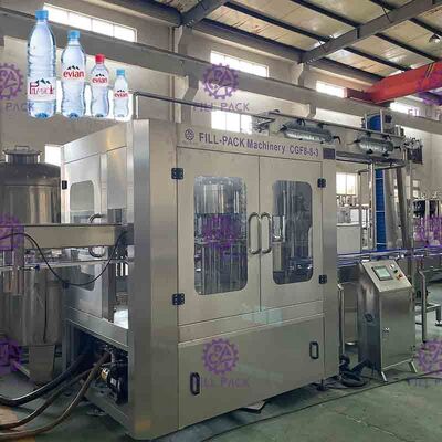 8000BPH Sıvı Kapatma Makinası Dolum Şişe Dolum Makinesi 3 1 durulama