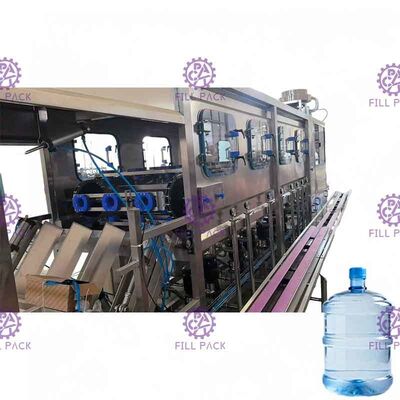 Otomatik 5 Galon Su Dolum Makinesi 450 BPH Plastik Büyük Kapakları