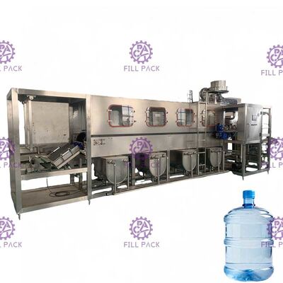 PLC Kontrollü 300BPH Otomatik 5 Galon Su Dolum Makinesi
