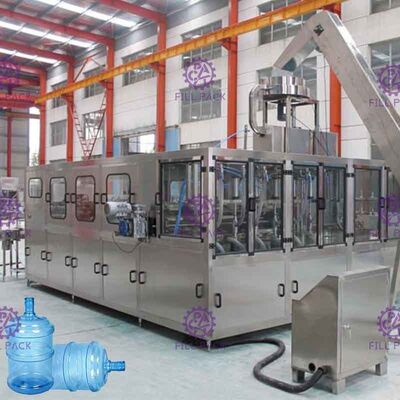 Monoblok PLC 5 Galon Su Dolum Makinesi Kayış Kapatma İşlevi