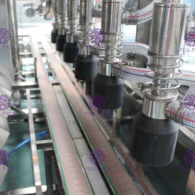 PLC Kontrol Sıvı Paslanmaz Çelik Galon Tutucu ile Dolum Makineleri