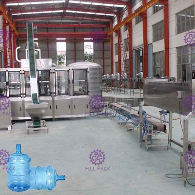 PLC Kontrol Sıvı Paslanmaz Çelik Galon Tutucu ile Dolum Makineleri