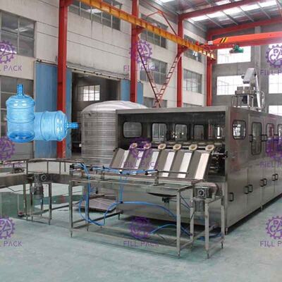 Otomatik 900BPH 5 galon su Dolum Makinası Nanfang pompası 6 ile satırları yazın