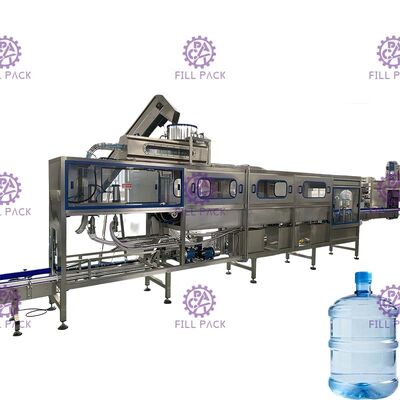 Bir Yapısı Sistem Üç Dolum 200BPH Doğrusal 5 Galon Su Varil