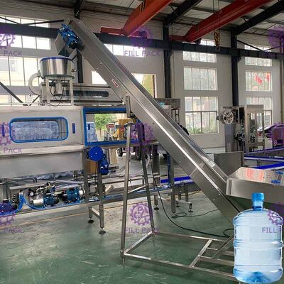 SUS304 5 Galon Su Dolum Makinesi / Hat, 200BPH Saf Su Dolum Makinesi