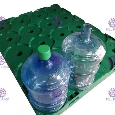 5 Galon Su Şişesi İçin Özelleştirilmiş Renkli 5 Katmanlı Alt Geri Dönüşümlü Plastik Palet