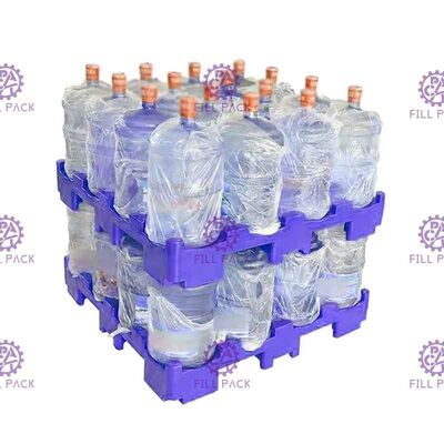 5 Galon Su Şişesi İçin Özelleştirilmiş Renkli 5 Katmanlı Alt Geri Dönüşümlü Plastik Palet