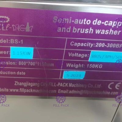 Kontrol Penceresi ile 5 Galon Yarı Otomatik Decapper Su Dolum Makinesi