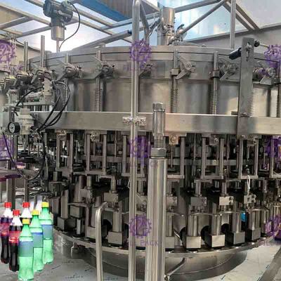 DCGF40-40-12 Plastik vidalı kapaklı PET şişeler için Gazlı İçecek Dolum Makinesi