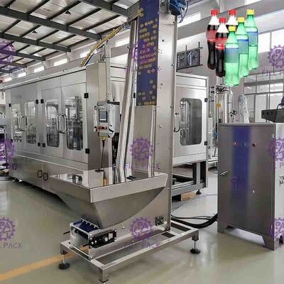 Dolum Makinası Paslanmaz Çelik Gazlı İçecek, CSD Şişe Otomatik Kapatma Makinesi