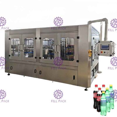 PET Plastik Cam 3 In 1 Monoblok Gaz İçecek İçecek Su Şarap Şişesi Üretim Makinesi / Ekipman / Bitki / Sistem