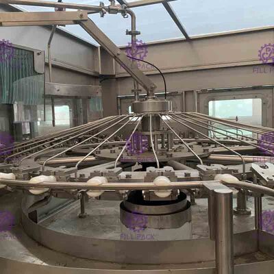 Antiseptik Sterilize Dolum Makinesi PET Gazlı İçecek / Gaz Su Monoblok