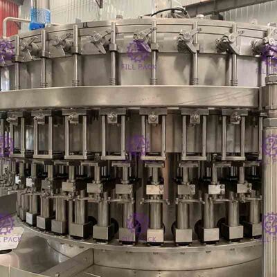 Antiseptik Sterilize Dolum Makinesi PET Gazlı İçecek / Gaz Su Monoblok