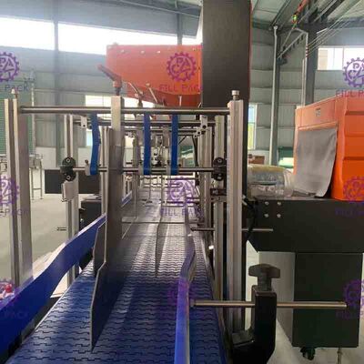 Otomatik L Tipi PE Shrink Film Sarıcı Su İçecek PET Cam Şişe Can Ekipmanları
