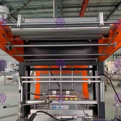 Juice Cola için 10pcs / Min Şişe Shrink Wrap Makinesi Dokunmatik Ekran