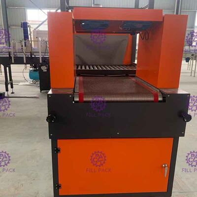 Juice Cola için 10pcs / Min Şişe Shrink Wrap Makinesi Dokunmatik Ekran